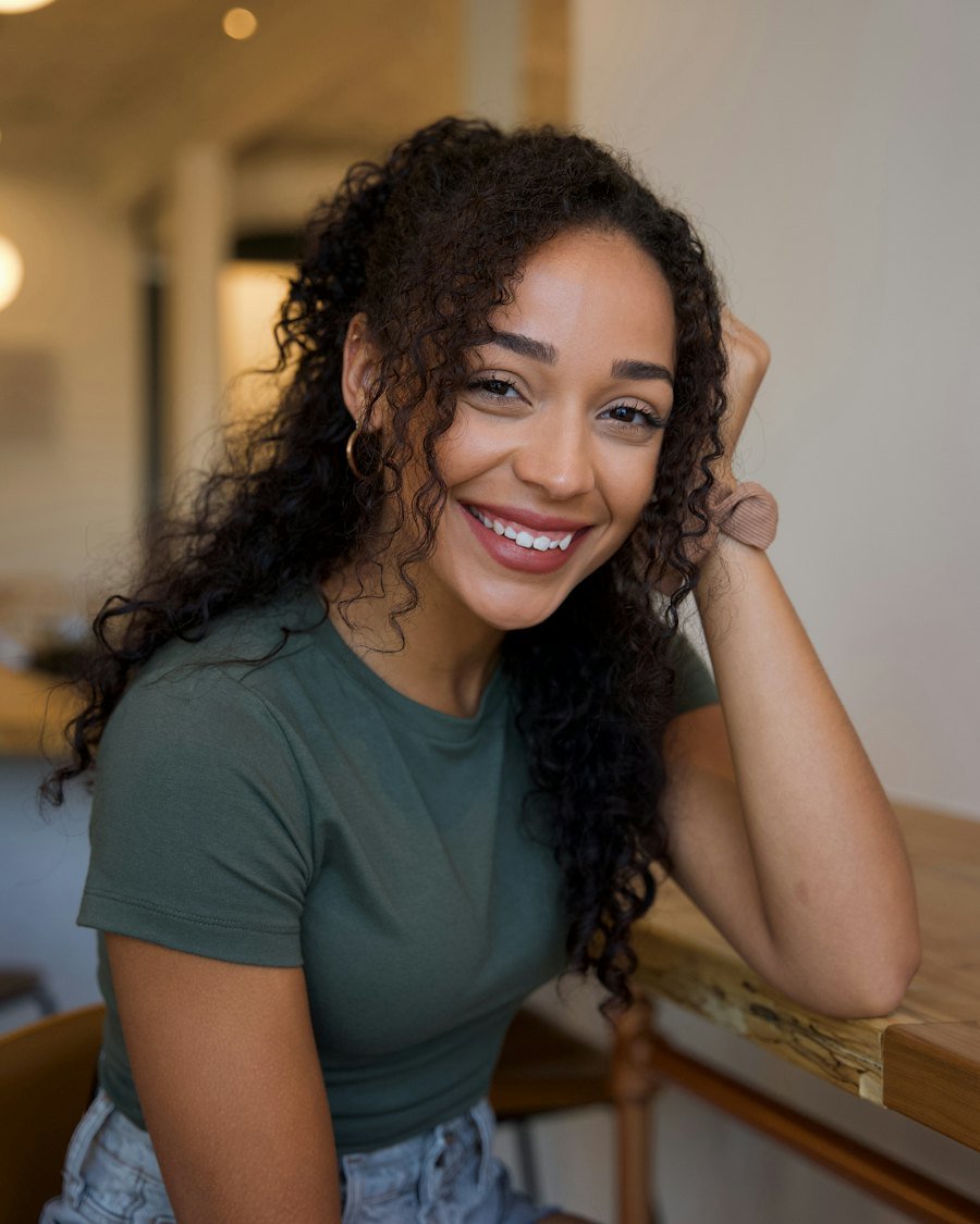Smiling young woman